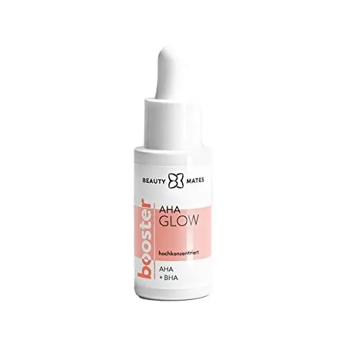 Produktbild: AHA Glow Booster by BEAUTYMATES (20ml) – AHA/BHA Peeling für ein strahlendes & verfeinertes Hautbild, entfernt abgestorbene Hautzellen, vegane Gesichtspflege, Peeling Gesicht, 120 Anwendungen