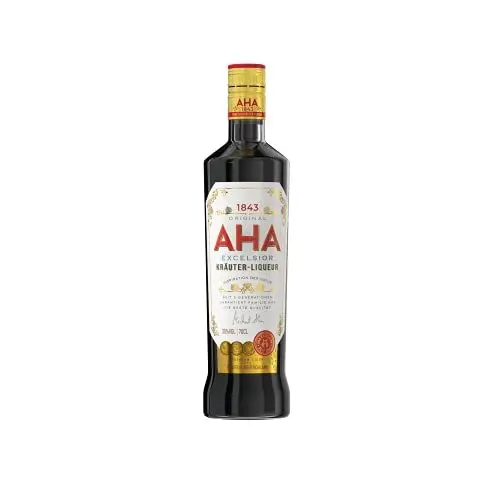 Produktbild: Aha Excelsior Kräuterliqueur 0,7L - Premium Kräuterlikör aus 40 erlesenen Zutaten - Handgefertigt und nachhaltig - Ideal für Cocktails und puren Genuss