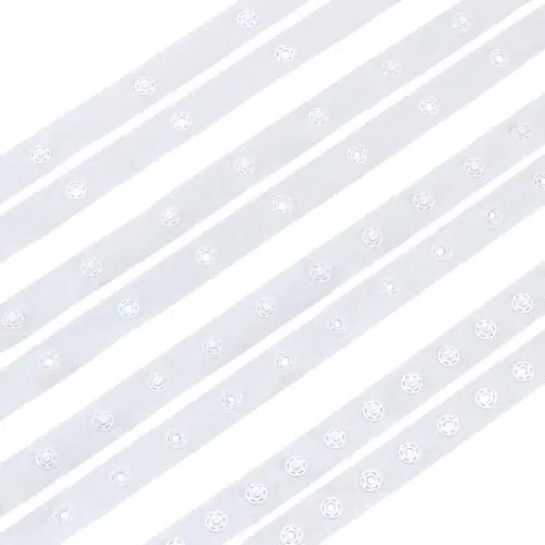 Produktbild: AHANDMAKER 8 Yard Nähen Druckknopfband Trim Nähen Verschluss Polyesterband Mit Knöpfen Kunststoff Druckknopfband Für Kleidung Nähen DIY Zubehör
