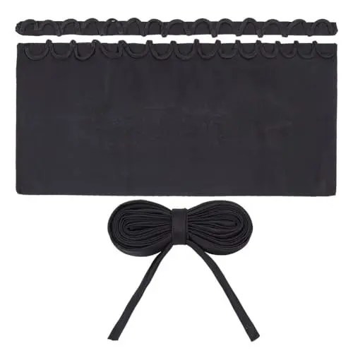 Produktbild: AHANMAKER Hochzeitskleid Korsett Kit Reißverschluss Ersatz Verstellbare Passform Satin Korsett Rücken Kit Schnürung, Hochzeits-Reißverschluss-Ersatz, Rücken-Set, Für Formelles Ballkleid (Schwarz)