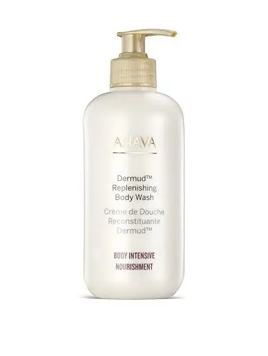 Produktbild: AHAVA Körper Intensive Pflege Dermud Auffüllen Körperwäsche 400ml - Trockene und Empfindliche Haut, Angereichert mit Toten Meer Schlamm und Feuchtigkeitsspendendem Osmoter