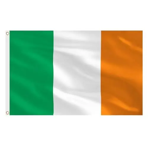Produktbild: AhfuLife Irland Flagge 150 x 90 cm, 1 Stück Große Irische St Patricks Day Flaggen Doppelseitig mit Messingösen für Eurovision Olympische St. Patrick's Day 2025 Garten Bar Zuhause Party Deko