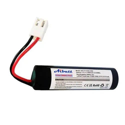 Produktbild: Aibatt 3500mAh Li-ion akku für Fenster-Reiniger,Ersatzakku für Leifheit Dry&Clean 51000, 51002, 51113, 51114 u.a. Fenstersauger.(3.7V / 12.95Wh)