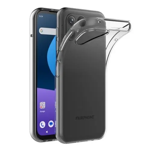 Produktbild: AICEK Kompatibel mit Fairphone 5 Hülle, Transparent Silikon Handyhülle für Fairphone 5 Hülle TPU Schutzhülle Bumper Crystal Clear Case