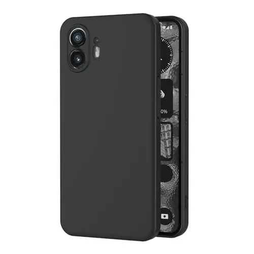 Produktbild: AICEK Kompatibel mit Nothing Phone 2 Hülle, Schwarz Silikon Schutzhülle für Nothing Phone 2 Case TPU Bumper Handyhülle