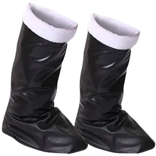 Produktbild: AIchenYW Boots Kinderstiefel Stiefel Kinder Schneestiefel Weihnachtsstiefel für Kinder Weihnachtsmann Kostüm Show Weihnachtsschuhe Kinder Stiefeletten Schnürstiefeletten rutschfest (Black One Size)