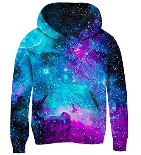 Produktbild: AIDEAONE Jungen Mädchen Galaxy Fleece Pullover Jacke Pullover Sweatshirts mit Taschen