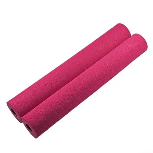 Produktbild: AIDNTBEO Erweiterte Hantelbank, Inversionsbank und Fitnessstudio, Workout-Roller, Fuß-Schaumstoff-Pad, Haken, Fußschaum, 43 cm, 2 Stück, Rot