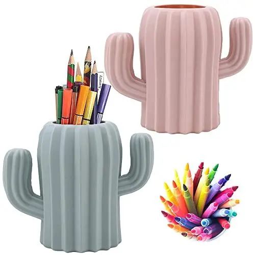 Produktbild: Aieraczy Stifthalter Schreibtisch, 2 Stücke Stifteköcher, Stifte Organizer, Bleistiftbehälter Organizer, Make Up Pinselhalter, Schreibwaren organizer für Desktop, Bürozubehör
