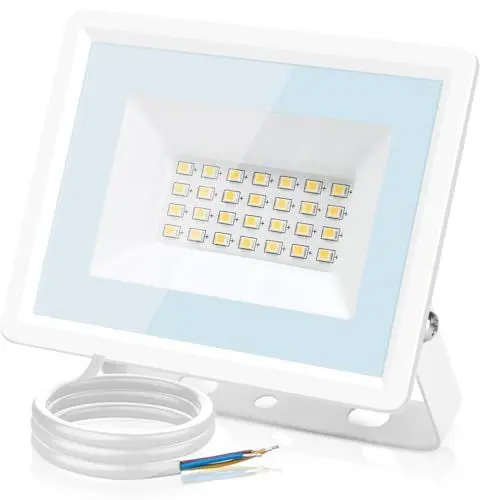 Produktbild: Aigostar LED Strahler Außen 50W,4300LM Superhell LED Fluter,IP65 Wasserdicht Außenstrahler,4000K Naturweiß Scheinwerfer Wandleuchtefür Garten,Innenhöfe,Garage,Hotel