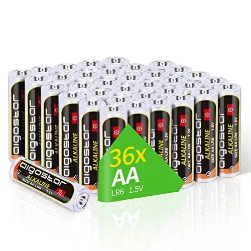 Produktbild: Aigostar AA Alkalibatterien, LR6 Alkaline Batterien, 1,5 V, 36er Pack