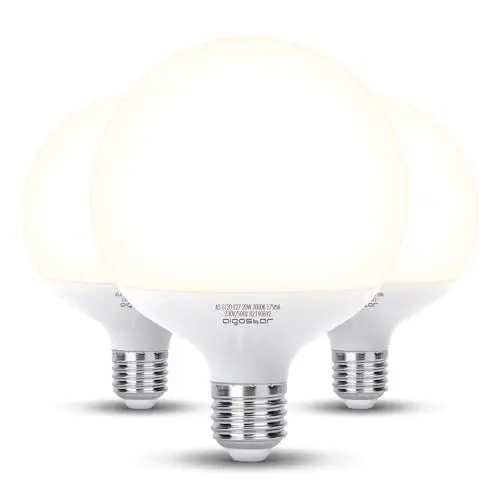 Produktbild: Aigostar LED E27 20W Leuchtmittel Birne Lampe Warmweiß 3000K 2060 Lumen Abstrahlwinkel 180 Grad G120 Glühbirnen Tropfen Groß Hell Energiespar 3 Pack