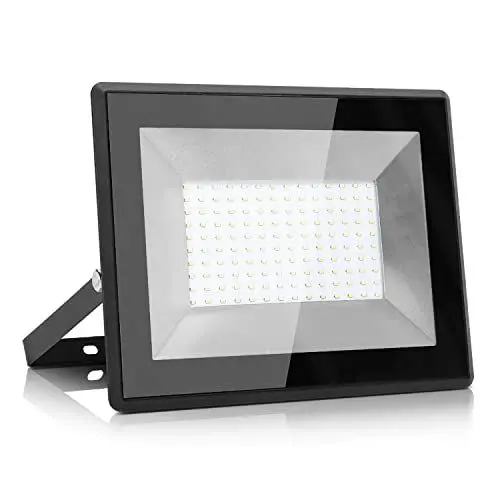 Produktbild: Aigostar LED Strahler außen 100W Kaltweiss 6400K 9000LM Scheinwerfer Flutlichtstrahler Flutlicht IP65 Wasserdicht Außenstrahler für Hell Garten Garage Sportplatz Hof Fluter