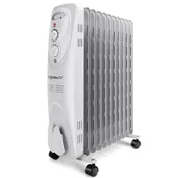 Produktbild: Aigostar Pangpang - 2300W Ölradiator energiesparend Heizkörper mit 11 Rippen, Radiatoren Elektrisch Heizung mit Thermostat, 3 Heizstufen, Elektroheizung Mobiler Ölgefüllte Heizkörper