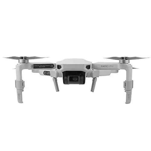 Produktbild: aiino DJI DR1 - Drone Landing Gear Extensions für DJI Mavic Mini-Drohnen, Zubehör für erhöhte Stabilität und Schockabsorption, klappbare Beinstütze - grau