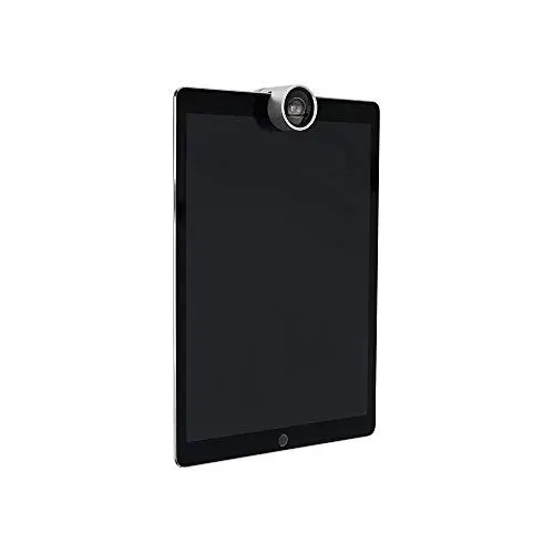 Produktbild: aiino italian ideas SawHet - HD Ultra Weitwinkelobjektiv, Videokonferenz Objektiv, Kamera Linse, iPad, Skype, FaceTime, Zoom, Google Meet, Aluminium, Ideal für Meetings, Hochwertig - Silber