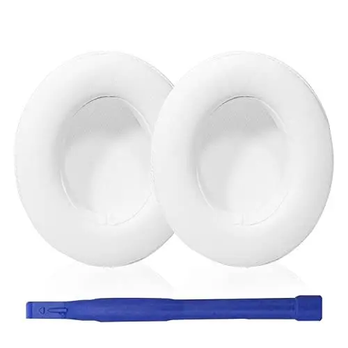 Produktbild: Aiivioll 1 Paar Ersatz-Ohrpolster Kompatibel mit Beats by Dr. DRE Studio 2.0 Wired/Wireless B0500/B0501 und Studio 3.0 Wired Kopfhörer Professional Ersatz-Ohrpolster (Weiß)