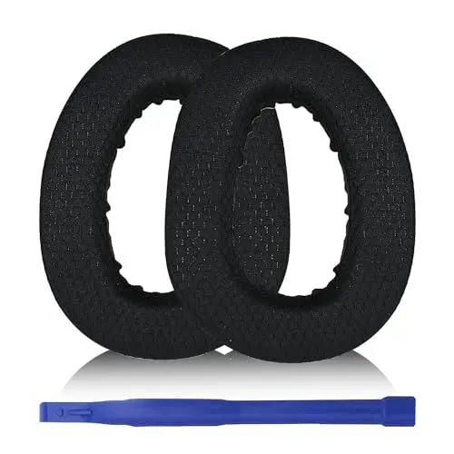 Produktbild: Aiivioll GSP 600 Ersatz-Ohrpolster, kompatibel mit GSP 600 GSP 670 GSP 500 Professional Gaming Headset Ohrpolster Kopfhörer Ersatzteile (Mesh Black)