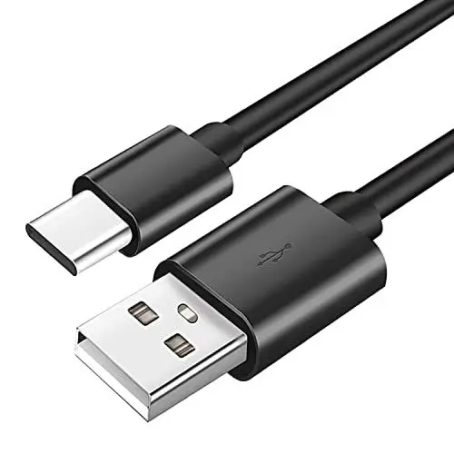 Produktbild: Aiivioll USB-C-Ladekabel für Anker Soundcore Earbuds Life P2 P3 A1 X10 Q30 Q35 Q10 Kopfhörer Dot 2 Note Liberty 4, Air 2, 3 Pro Ohrhörer, USB A auf Typ C Ersatz-Schnellladekabel (1 M)