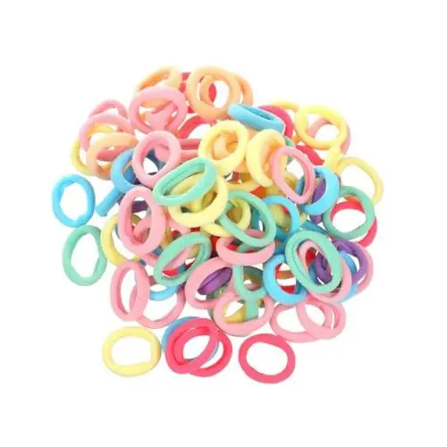 Produktbild: Aililong 210 Stück Haargummis Mädchen, 3cm Bunt Zopfgummis, Pferdeschwanz Haarband, Elastische Haargummi für Kinder Mädchen