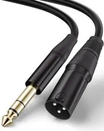 Produktbild: AILZPXX Ausgewogenes XLR Kabel 0.5M, Klinke 6,35mm TRS auf XLR-Stecker, Symmetrisches Stereo Klinke auf XLR Signalverbindungskabel Mikrofonkabel für Gitarre, Lautsprecher, Verstärker, Bühne, DJ