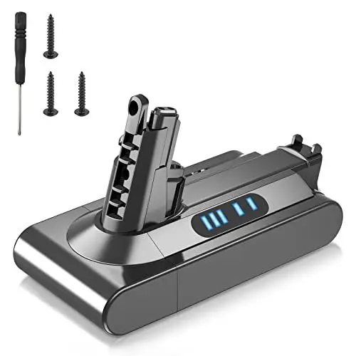 Produktbild: AIMAX 3900mAh V10 Akku für Dyson Ersatzakku Kompatibel mit V10 Absolute Animal Extra Fluffy SV12 Motorhead Slim Dyson handstaubsauger, 25.2V Batterie mit Schrauben & Schraubendreher