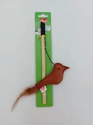 Produktbild: Aimé - Produktreihe Spielzeug für Katzen – Plüsch für Katzen – Angelrute für Vögel – enthält Katzenminze – 25 cm – unter tierärztlicher Kontrolle entwickelt – getestet nach CE-Normen