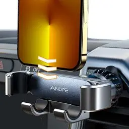 Produktbild: AINOPE Handyhalterung Auto Lüftung - (Schwerkraft-Design) (Einhandbedienung) Handy Halterung Auto, 2025 Autohalterung Auto Zubehör Für iPhone 16 e 15 14 13 12 11 Pro Max XR, Smartphone mit Hülle