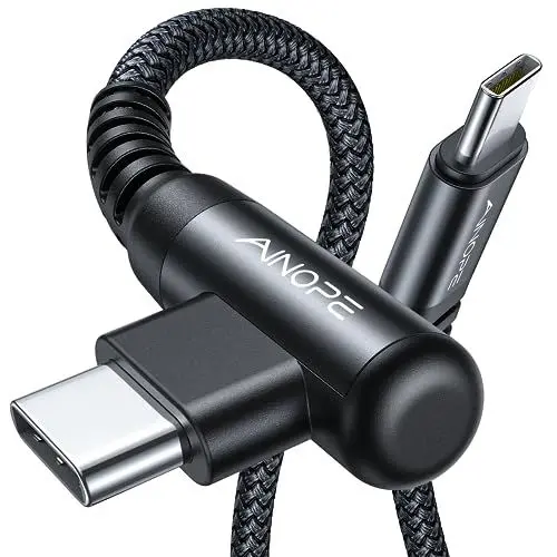 Produktbild: AINOPE USB C TO USB C CABLE 60W 2M 2 PACK BLACK