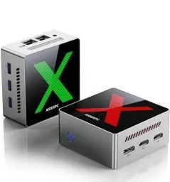 Produktbild: AIOEXPC Mini PC Ιntel Alder Lake N100,Mini PC Windows 11 Pro LPDDR5 16GB RAM 512GB SSD,WiFi6,BT5.2,Mini Desktop PC 2xHDMI,1xDP,4K UHD,Mini PC mit 3 RGB-Lichtmodi für Büro/Heim/Geschäft
