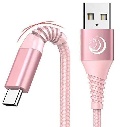 Produktbild: Aioneus USB C Kabel, ( 2Stück 2m ) 3A Schnellladekabel USB C Nylon Ladekabel USB C Fast USB Typ C Ladekabel für Samsung Galaxy S23 S22 S21 S20 S10, A51 A50 A53 A70 A71 A20E,Google Pixel, Sony Xperia