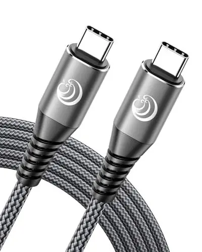 Produktbild: Aioneus USB C auf USB C Kabel 100W, (1M) PD 5A Schnellladung USB C Ladekabel QC 4.0 USBC Schnellladekabel Kurz Typ C Kabel für MacBook Pro iPad Air Mini Samsung Galaxy S24 S23 S22 S21 S20, iPhone usw