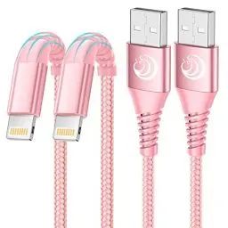 Produktbild: Aioneus iPhone Ladekabel, Lightning Kabel (2Pack 2M) MFi Zertifiziert iPhone Kabel Nylon Fast USB Ladekabel für iPhone 14/14 Pro Max/13/13 Pro/12/12 mini/11/XS/XS Max/XR/X/8/8 Plus/7/7/6s/6/5s/SE