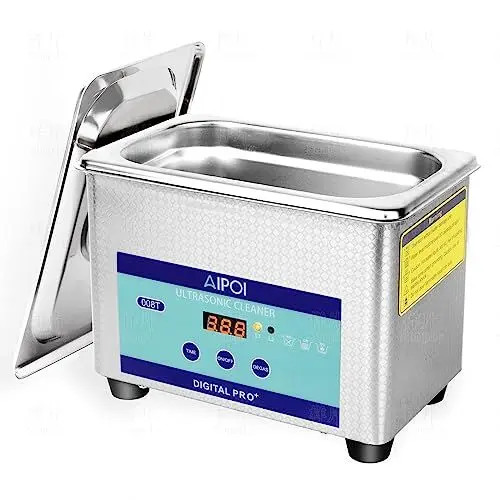 Produktbild: AIPOI Ultraschallreinigungsgerät Ultraschallreiniger 800ML, 35W Edelstahl Ultraschallgerät, 40KHz Ultraschallbad Reinigung für Schmuck, Brillen, Uhren, Zahnprothesen, Kleinteilen, Ultrasonic Cleaner