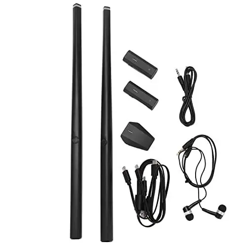 Produktbild: Air Drum Sticks, tragbares virtuelles elektronisches Schlagzeug mit Pedalen, Bluetooth & MIDI Funktion, elektronischer Air Drum Rock Beat Rhythm Stick für Erwachsene, Kinder
