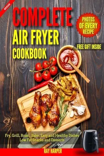 Produktbild: Air Fryer Cookbook: Healthy and Easy Air fryer Recipes Bake, Grill, Roast, Fry, Paleo Vegan Recipes for Clean Eating