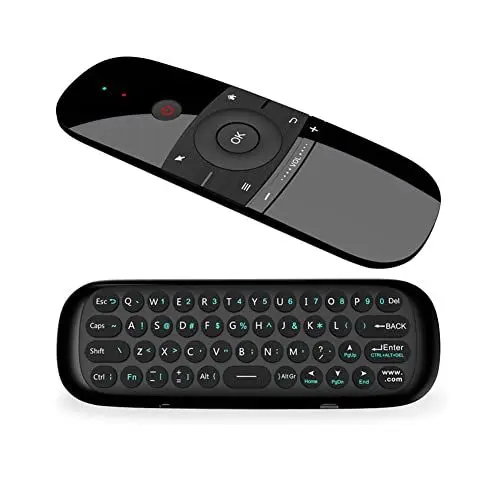 Produktbild: Air Mouse Fernbedienung mit IR-Lernfunktion, 2.4G Air Mouse Remote Control mit Tastatur und Maus Funktion für Android TV Boxen (Nvidia Shield), Smart TV,Computer,Projektor,HTPC,Media Player