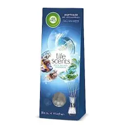 Produktbild: Air Wick Duftvase mit Aromaperlen – Duft: Tag am Meer – 1 x 30 ml Raumduft mit Stäbchen