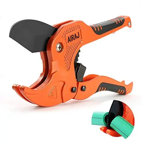 Produktbild: AIRAJ 42mm PVC-Rohrschneider,Kunststoff Rohrabschneider Mit Ratschen,SK-5 High Carbon Steel,Rutschsichere Griffe,zum Schneiden von PVC, CPVC, PE-X, PE, PP-R - Professioneller rohrschneider