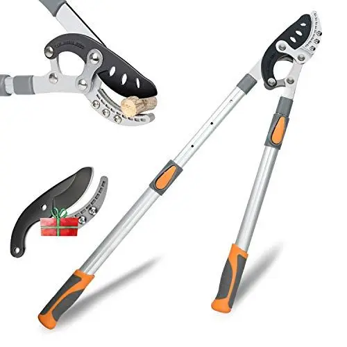 Produktbild: AIRAJ Teleskop AMBOSS-Astschere 70-103CM,Mit Ersatzklingen,Schneidet Äste,Dicker als 50MM Sind,Sechsfach verstellbarer Griff,SK-5 Stahlklinge und Teflonbeschichtete,Professionelle Astschere