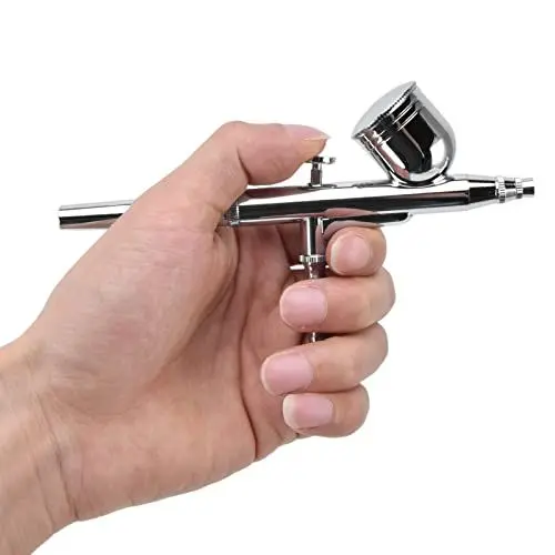 Produktbild: Airbrush-Set, Airbrush-Pistole, Kleiner Farbsprühstift, Edelstahl, Dual-Action-Airbrush-Set für Nagelkunst, Make-up, Modellmalerei, Friseur