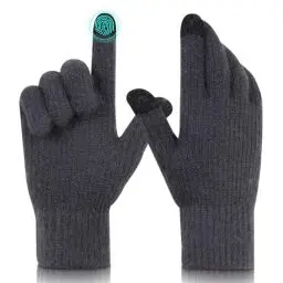 Produktbild: AIRCBC Winterhandschuhe Touchscreen Handschuhe Elastische Fingerhandschuhe Warme Strickhandschuhe Sport Geeinget für Damen und Herren