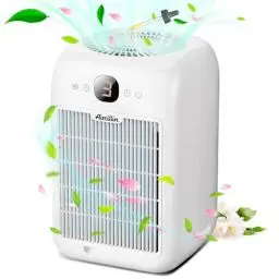 Produktbild: Aircillin Luftreiniger Allergiker mit Aromatherapie, HEPA Luftfilter gegen Schimmel Staub Pollen Tierhaare, Doppelseitiger Lufteinlass zu 99,97% Entfernung bis 0,1 Mikrometer, 25dB, Timer