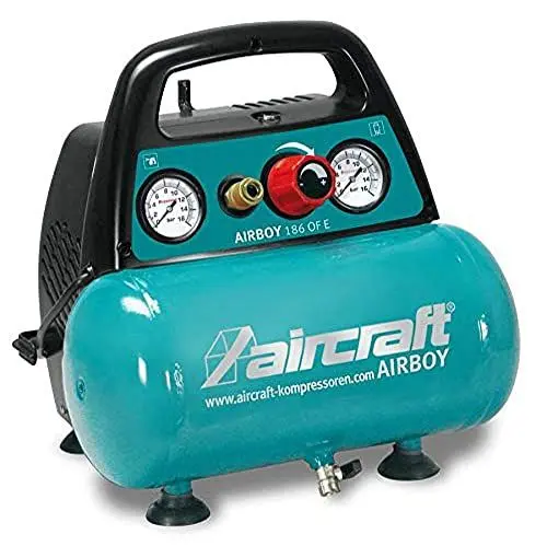 Produktbild: Aircraft Kompressor AIRBOY 186 OF E (handlicher Universalkompressor, 6L Tank, Ansaugleistung ca.: 180 l/min, 1,1 kW, 230 V) 2001230