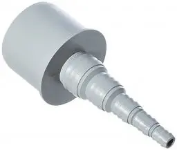 Produktbild: Airfit Schlauchnippel DN 50 für Schlauch von Ø 8 bis 25 mm - KS-Grau