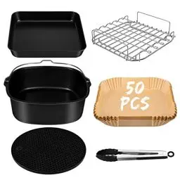 Produktbild: Airfryer heißluftfritteuse zubehör passt nur für COSORI 5,5L, xxl 5,5 Liter quadrat xl heissluft fritteusen