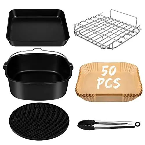 Produktbild: Airfryer heißluftfritteuse zubehör passt nur für COSORI 5,5L, xxl 5,5 Liter quadrat xl heissluft fritteusen