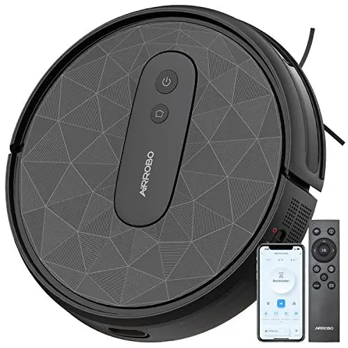 Produktbild: AIRROBO P20 Saugroboter mit 2800 Pa Saugkraft, APP Steuerung, 120 Min Laufzeit, Staubsauger Roboter WLAN optimiert für Teppich Tierhaare Hartböden, Roboterstaubsauger mit Ladestation, Fernbedienung