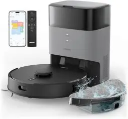 Produktbild: AIRROBO T20+ Saugroboter mit Wischfunktion, 3.5L Staubsauger Roboter mit Absaugstation, 180Min Laufzeit, LiDAR Navigation, Starke Saugkraft ideal für Teppich und Tierhaare, App-Steuerung