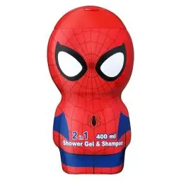 Produktbild: Air-Val International Spiderman Duschgel & Shampoo − 3D Figur mit tollem Duft, für Kinder und Erwachsene (400 ml)